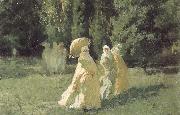 Cesare Biseo The Favorites from the Harem in the Park USA oil painting artist